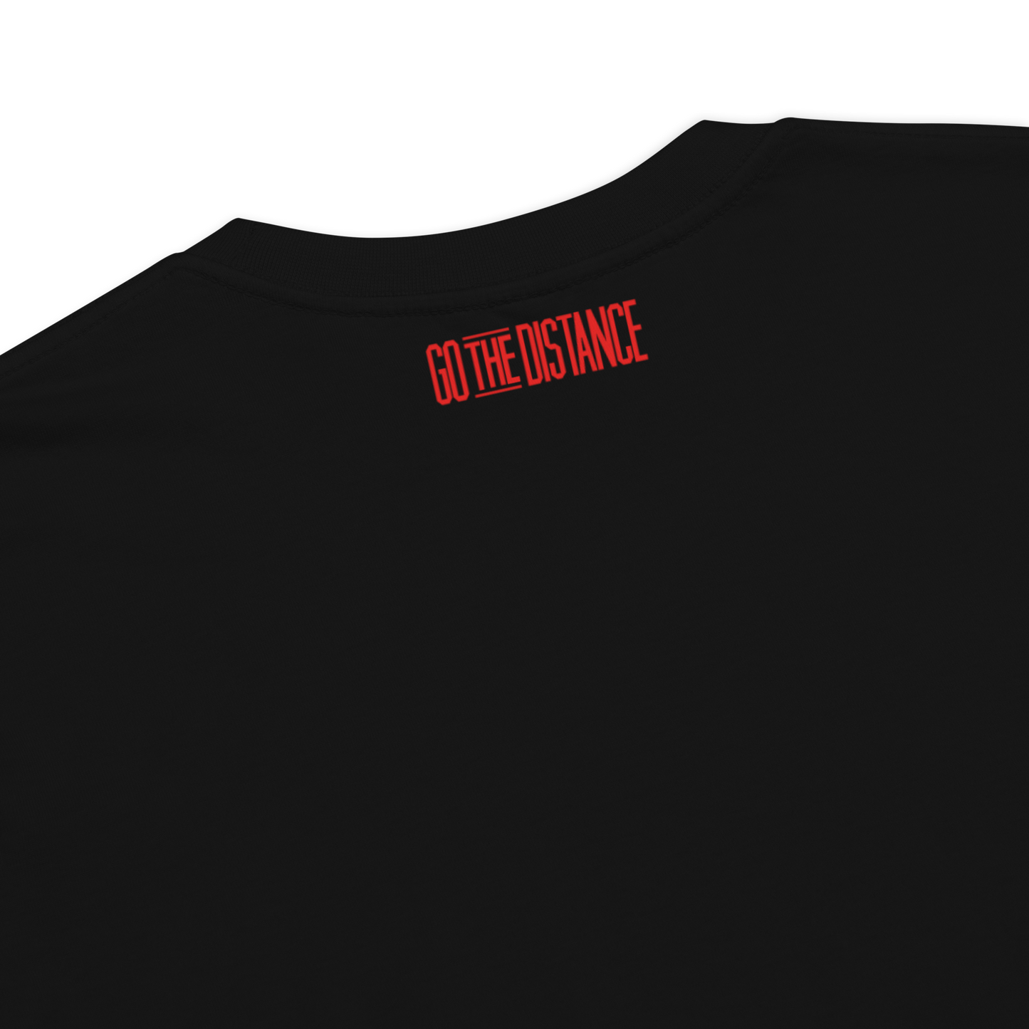 4th Man In The Fire T-Shirt | Upper back view, black color – Inspirational & Faith-Based Apparel