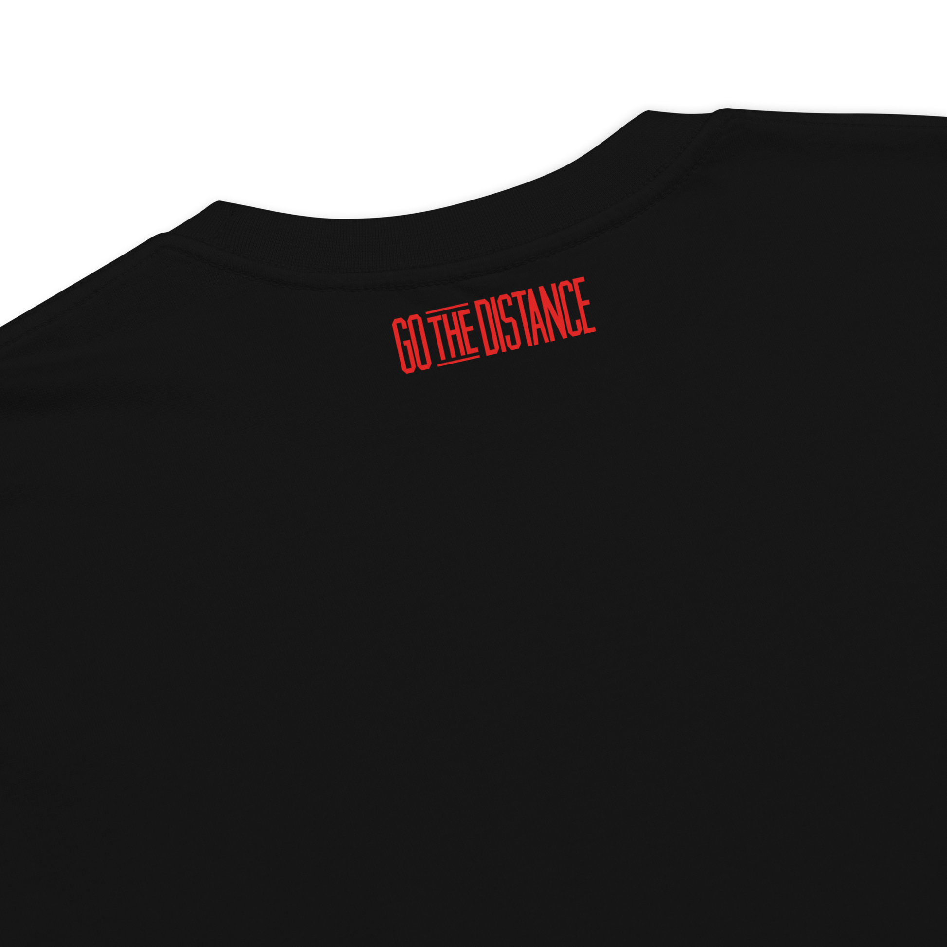 4th Man in the Fire T-Shirt | Back detail view, black color – Inspirational & Faith-Based Apparel