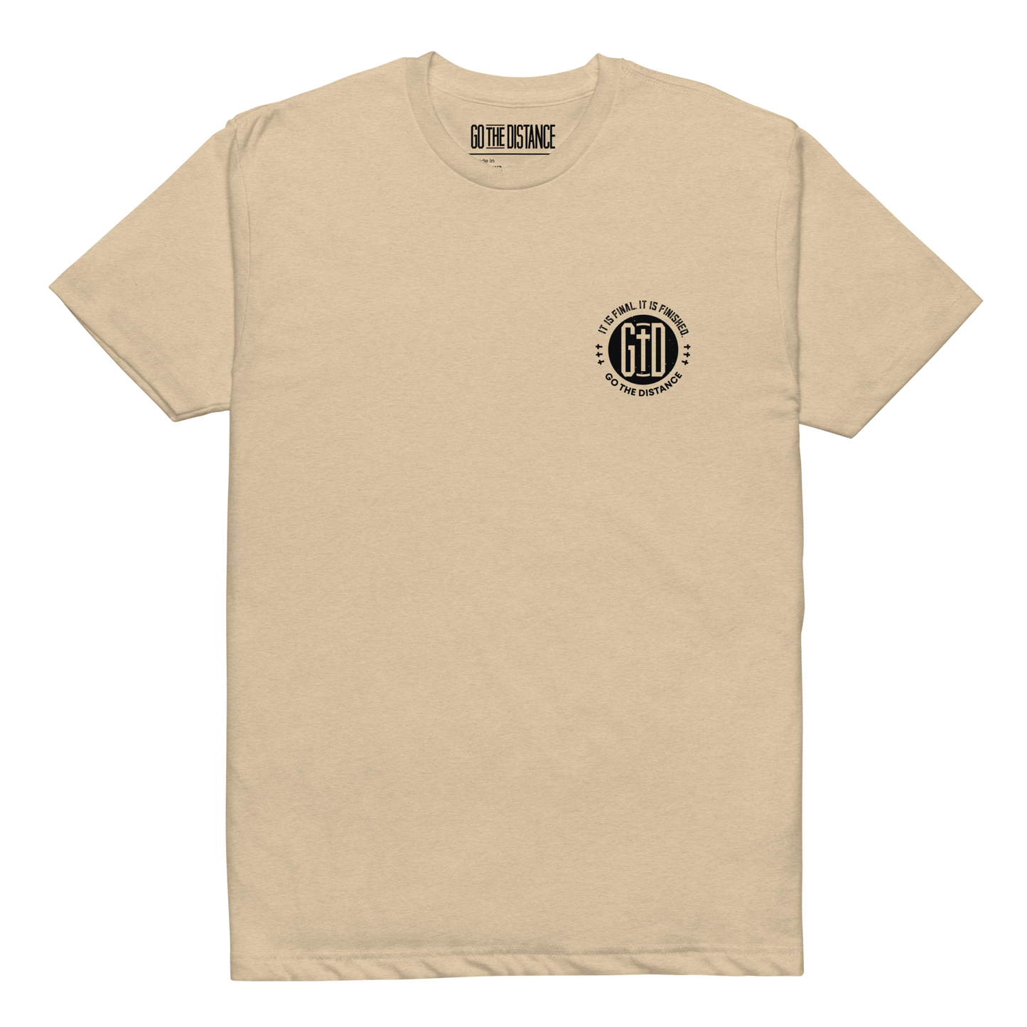 So Be It shirt heather tan front - God's word is final, soft 60/40 cotton-poly faith tee