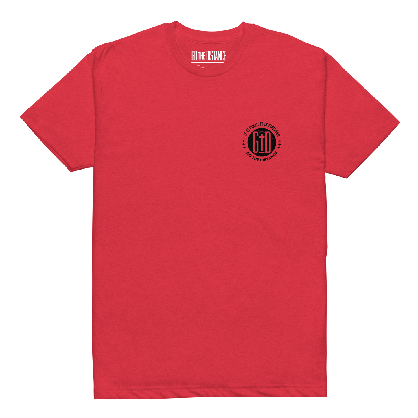 So Be It shirt red front - God's word is final, soft 60/40 cotton-poly faith tee