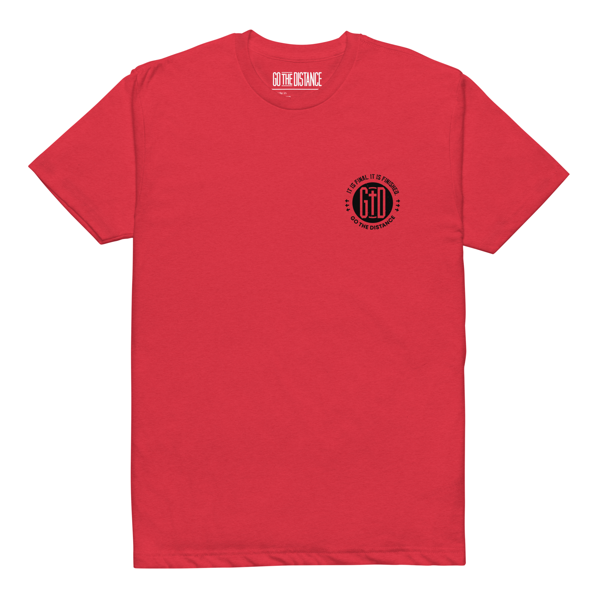 So Be It shirt red front - God's word is final, soft 60/40 cotton-poly faith tee